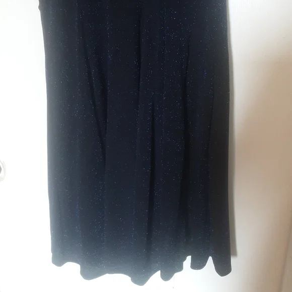 Torrid Blue Glitter Slinky Dress Sz 00/ Large - Picture 14 of 14
